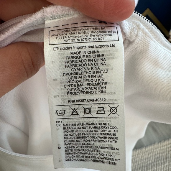 adidas crisp white crewneck sweater - Picture 8 of 8